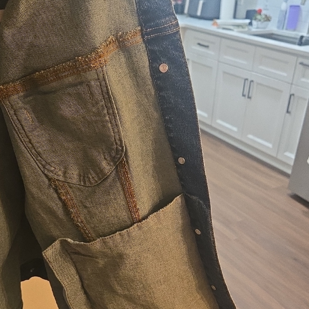 Torrid Blue Denim Jacket with Button Accents - Picture 3 of 10
